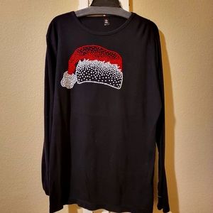 Christmas shirt with Santa hat